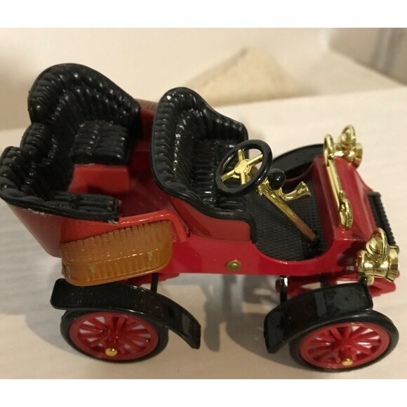 Vintage Red1903 Model Car With Gold Accents & Black Seats 3.5 X  3' - Picture 6 of 16